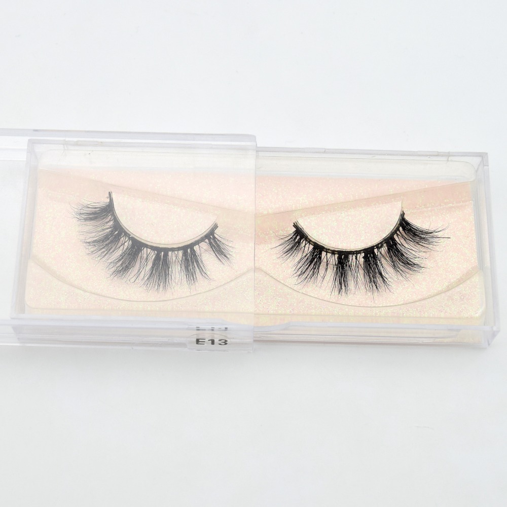 Visofree Mink Eyelashes 100% Cruelty free Handmade 3D Mink Lashes Full Strip Lashes Soft False Eyelashes Makeup Lashes E13