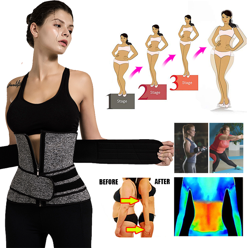 Women Waist Trainer Neoprene Sweat Shapewear Body Shaper Slimming Sheath Belly Reducing Shaper Workout Trimmer Belt Corset