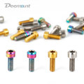 Deemount M5*14mm Derailleur Shifter Bolts Hex Headed MTB Mountain Bike Ti TC4 Screws 2PCS Bicycle Fastening Parts