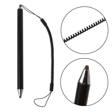 Anti-lost Lanyard Touch Screen Stylus Pen Fibre Stylus Mesh Micro Fiber Tip Pen for iPad 2018 iPhone Smart Phone Tablet