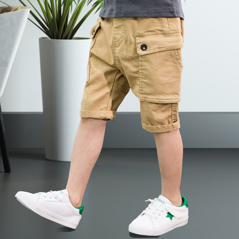 2019 Summer Boys Shorts Cotton Teenager Pants Casual Pants For Kids Children Shorts School Baby Sports Shorts Kids Baggy Pants