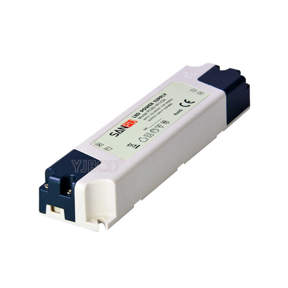Plastic 7W/12W/15W/35W/60W 100-240V 12V/24V Switching Transformer LED Driver SMPS LED Power Supply Indoor Use