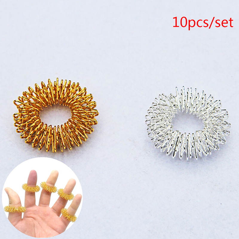 Hot Sale 10pcs Finger Massage Ring Ring Health Care Body Massager Relax Hand Massage Finger lose Weight