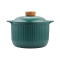 Ceramic Casserole Korean Orange Green Round for Gas Stove Stew Soup Pot Saucepan Home Cooking Supplies Kitchen Pot Cookware