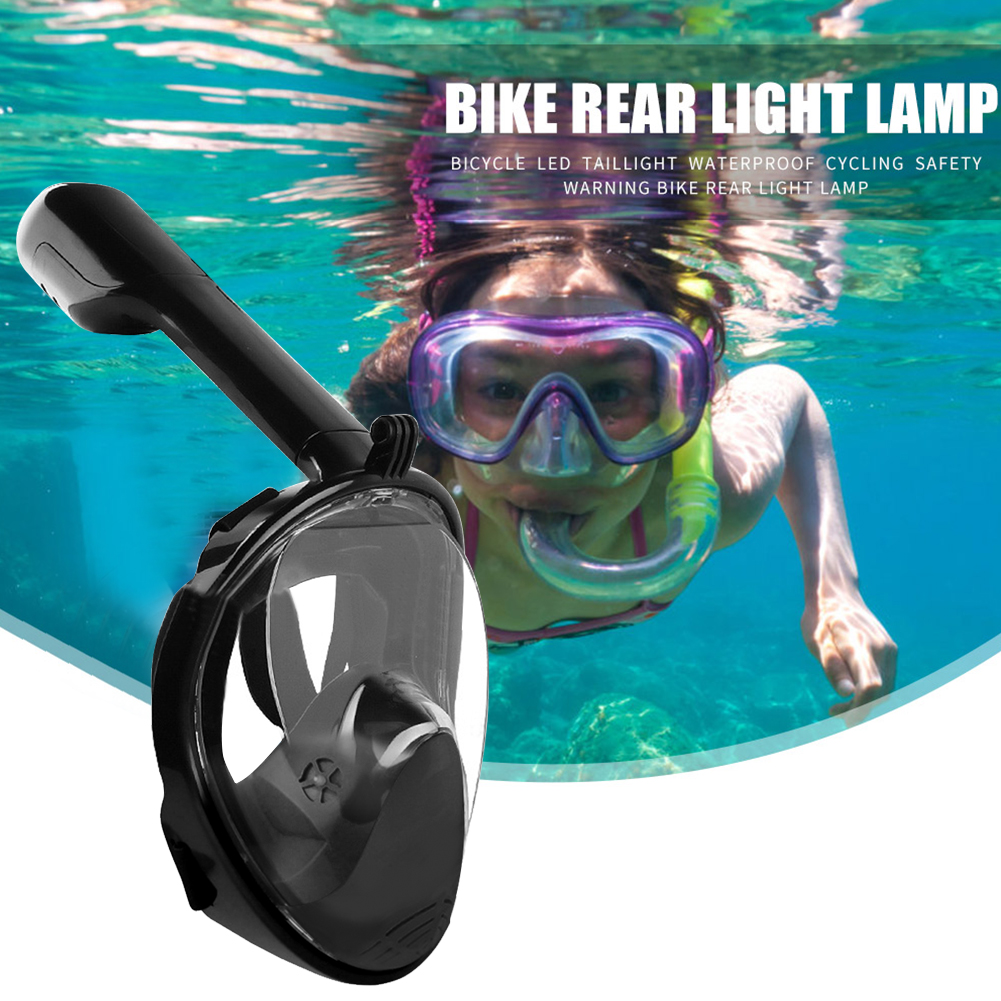Full Face Scuba Snorkeling Face Mask Underwater Respirator Goggles Swimming Training Diving Care Equipment for Kids Adult