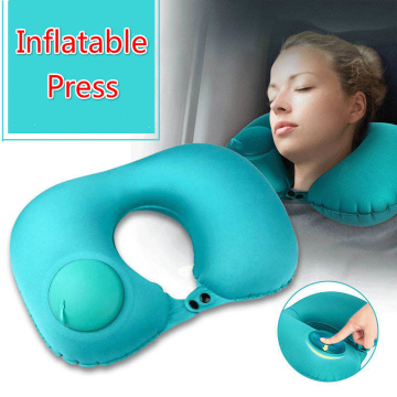 Inflatable U Shaped Travel Pillow Neck Car Head Rest Air Cushion for Travel Camping Head Rest Air Cushion Neck Pillow