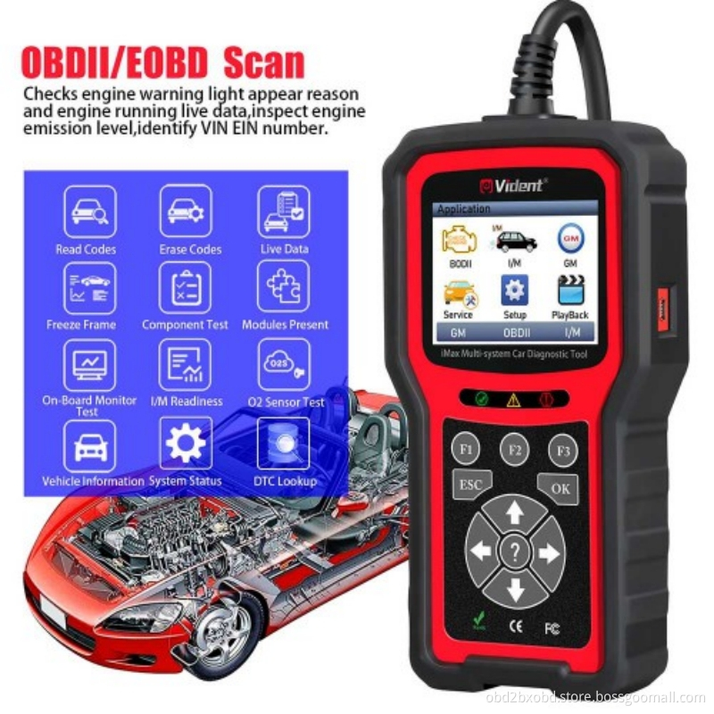 VIDENT iMax4304 GM Full System Car Diagnostic Tool for Chevrolet Buick Cadillac Oldsmobile Pontiac and GMC
