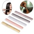 Men Women Babies Aluminum Metal anti-static Cutting Comb Hair Hairdressing & Barbers Salon Combs