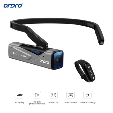 IN CZ US Stock ORDRO EP7 Head Wearable Video Camera 4K Camcorder Camara Filmadora FullHD FPV APP Vlog Camera for YouTube Video