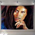 Tapestry Bob Marley Retro Poster Jamaican Reggae Rock Music Flag Banner Tapestry Mural Bar Cafe Bedroom Background Decor Cloth