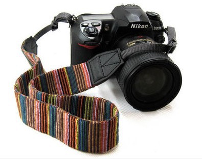 10pcs Ethnic Style Stripes Wide Edge Soft Neck Camera Straps Shoulder Belt Grip For Nikon Canon Sony Pentax DSLR camera