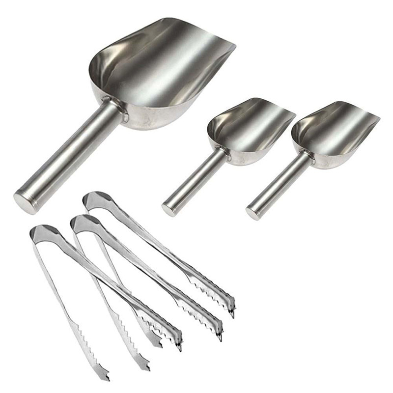 Ice Flour Cereal Ice Fries Tea Multi-Purpose Shovel Stainless Steel Multifunction Hand Shovel For Coffee Bean