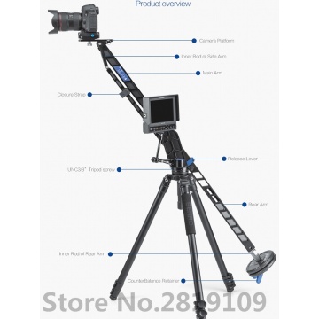 Benro MoveUp4 Travel Video Jib crane Professional Auminium Portable Pro DSLR Video Camera Crane Jib Arm Max Load To 4kg A04J18