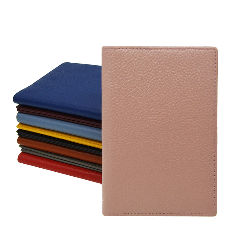 100% Genuine Leather Passport Holder Soft Solid Candy Color Case Cover For The Passport Wallet Suit for Custom name/logo