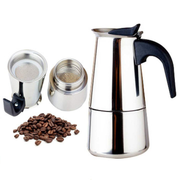 2019 fashion Design Large Capacity Stainless steel 304 Moka Pot Coffee Maker Stovetop Espresso Maker Mixpresso Coffee 2-9cup