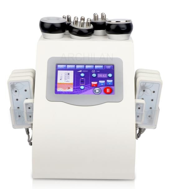 6 in 1 Vacuum Radio Frequency RF 40K Cavi Lipo laser Slimming equipment Ultrasonic Liposuction Cavitation Machine