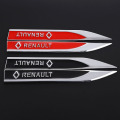 1 Pair Metal Car Stickers Emblem Trunk Badge Auto Waist Line Decals for Renault Grand Scenic Modus Megane RS Car Auto Styling