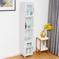 71" Elegant White Organizer Bathroom Tall Tower Storage Cabinet Large Capacity Storage Cabinet Toughened Glass Door Cabinet