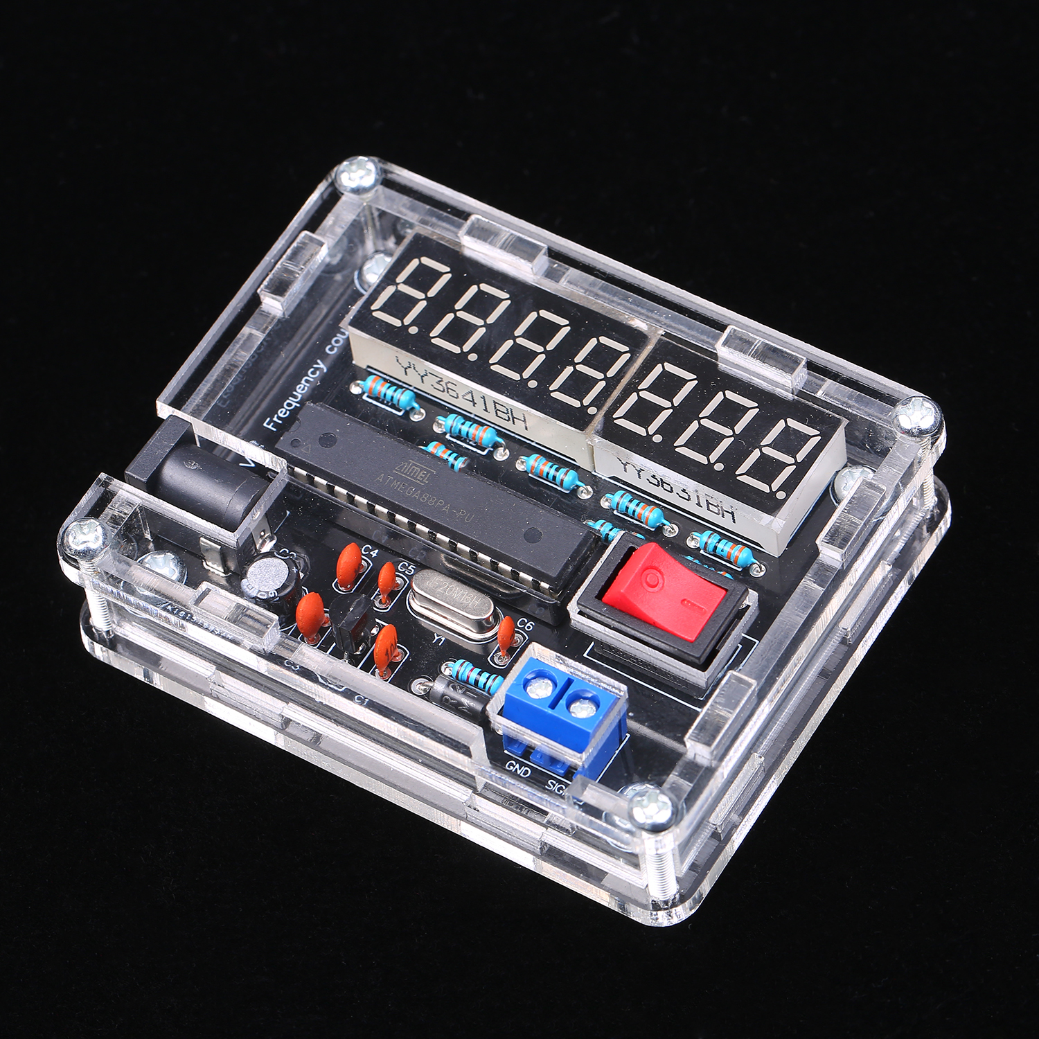 Frequency Meter Crystal Measurement Frequency For Measure Oscillator DIY Kit Module Board 7-bit Precision Resolution