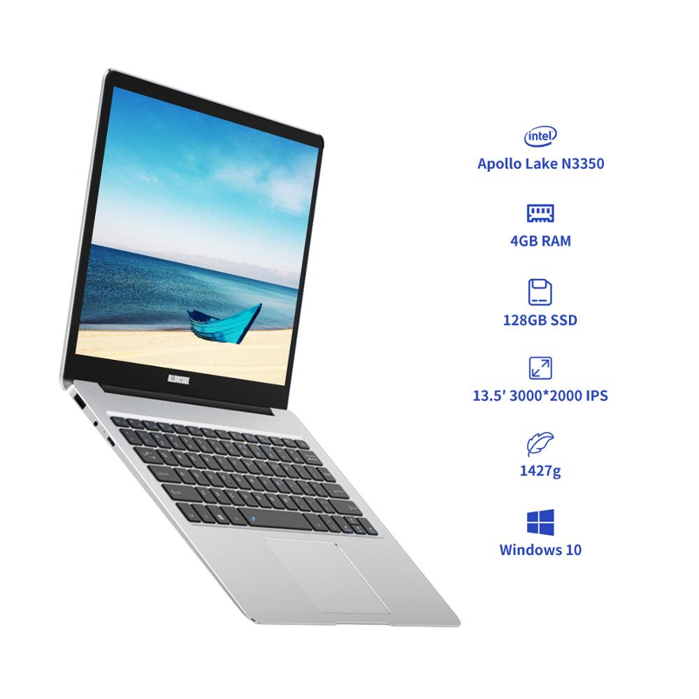 Alldocube Kbook Lite 13.5 inch Laptop Intel Apollo Lake N3350 3K 3000*2000 IPS 4GB LPDDR3 128GB SDD ROM Notebook