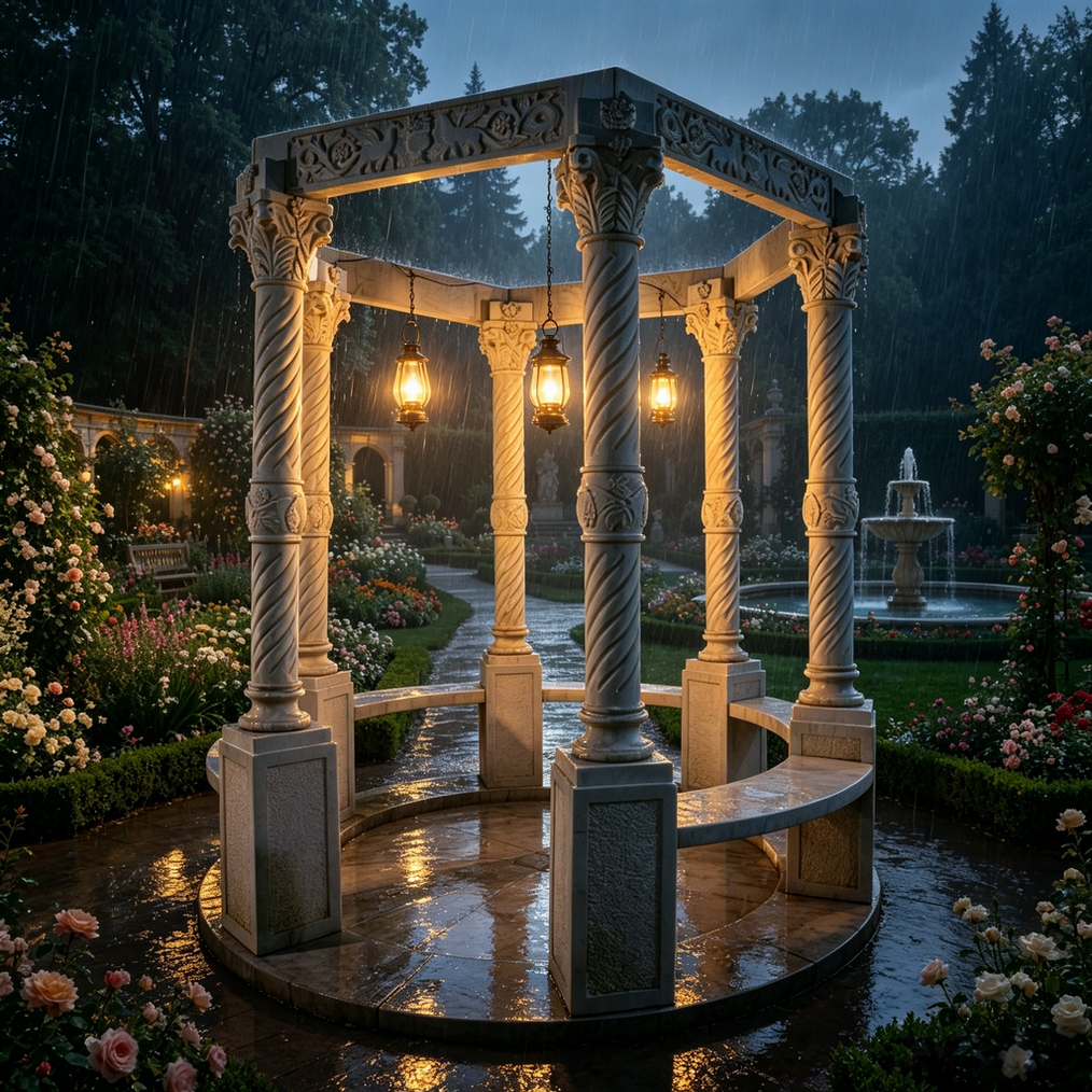 white-marble-gazebo-night-led-lighting