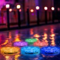 10led RGB Underwater Light Submersible Light Waterproof Battery Operated Pond Swimming Pool Light Vase Base Floral Aquarium Lamp