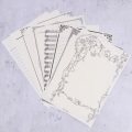 8PCS Kraft Letter Paper Vintage Design Letterhead Letter Writing Paper Letter Pad Drawing Sketch Pad Stationery
