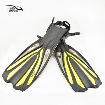 Adult Swimming Fins Long Flippers On For Water Sports Scuba Snorkeling Diving Foot Fins Flippers Flexible Anti-slip Flippers