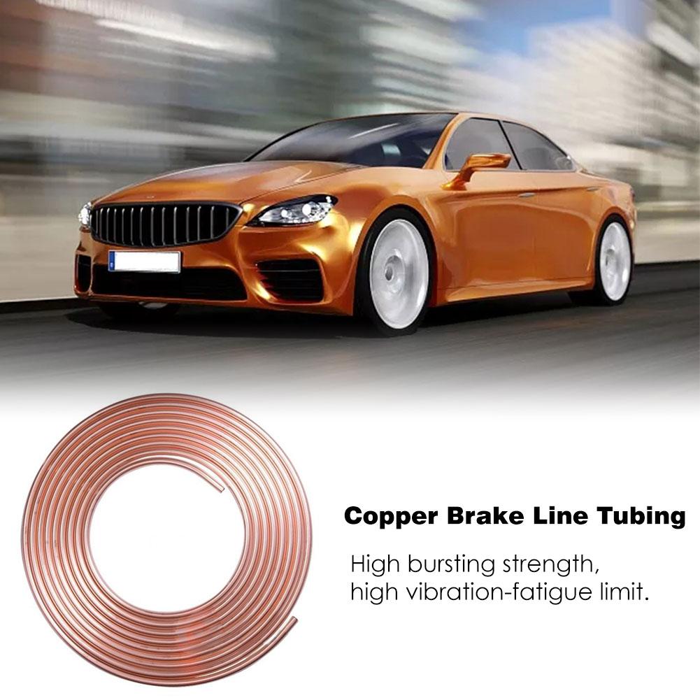 Brake Pipe Copper Tubing Anti-rust Durable Copper Nickel Brake Pipe Hose Line Car With Universal Copper Fittings Car Accessories