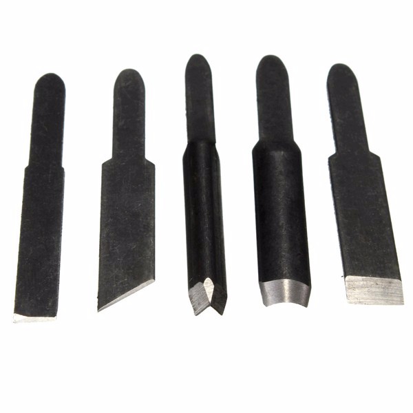 5pcs Carving Blades for Woodworking Carving Chisel Electric Carving Machine Tool