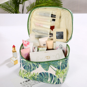 Female Cosmetic Bag Organizer For Cosmetics Home Ladies Pu Makeup Storage Bag Multi Functional Handbag Makeup Box Container New