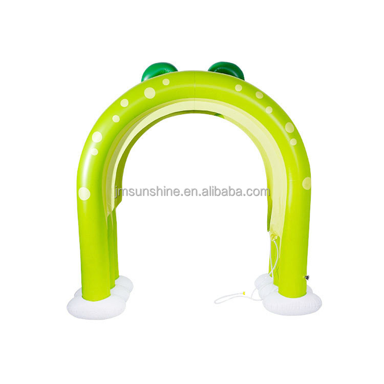 Amazon New Kids Green Worm Inflatable Sprinklers Arch 1