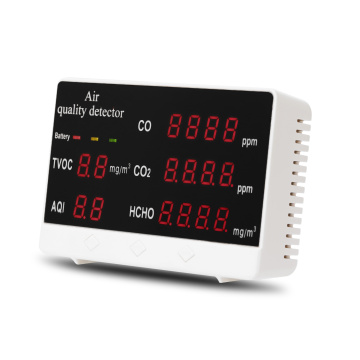 Multifunctional Air Quality Analyzer Monitor Digital Gas Analyze Gas Detector Display High Accuracy CO CO2 HCHO TVOC Detector