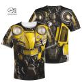 Family matching Outfits Bumblebee armor Suit Kids 3D Print Hoodies mom and daughter chidren boy Sweatshirts/Vest/jacket/t shirts