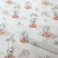 Pink Rabbit Printed 100% cotton fabrics for DIY Sewing textile tecido tissue patchwork bedding quilting