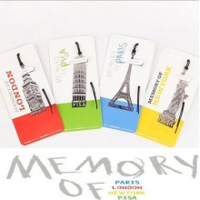 40PCS/LOT European Building Students Bookmark Memory of London/Paris/New York/Pisa Travel Memory office stationery