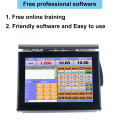 12 inch pos scale with free software built in 58mm thermal printer connect with barcode printer and scanner