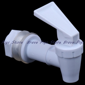 1pcs White Plastic Water Dispenser Tap Thread Dia Bottled Water Dispenser Spigot Faucet Bibcocks