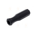 8 pcs Soccer Table Handle Grip Fussball Table Football Rubber Handle Grip Replacment Part Tables Foosball Accessories Black
