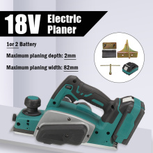18V Electric Planer Industrial Grade Multifunctional Lithium Electric Planer Woodworking Press Portable Planer