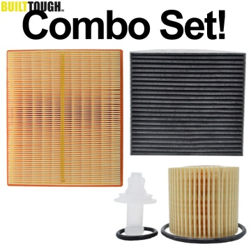 Combo Set For Toyota Prius XW30 2010 2011 2012 2013 2014 2015 1.8L Oil Engine Pollen Cabin Activated Carbon Air Filter