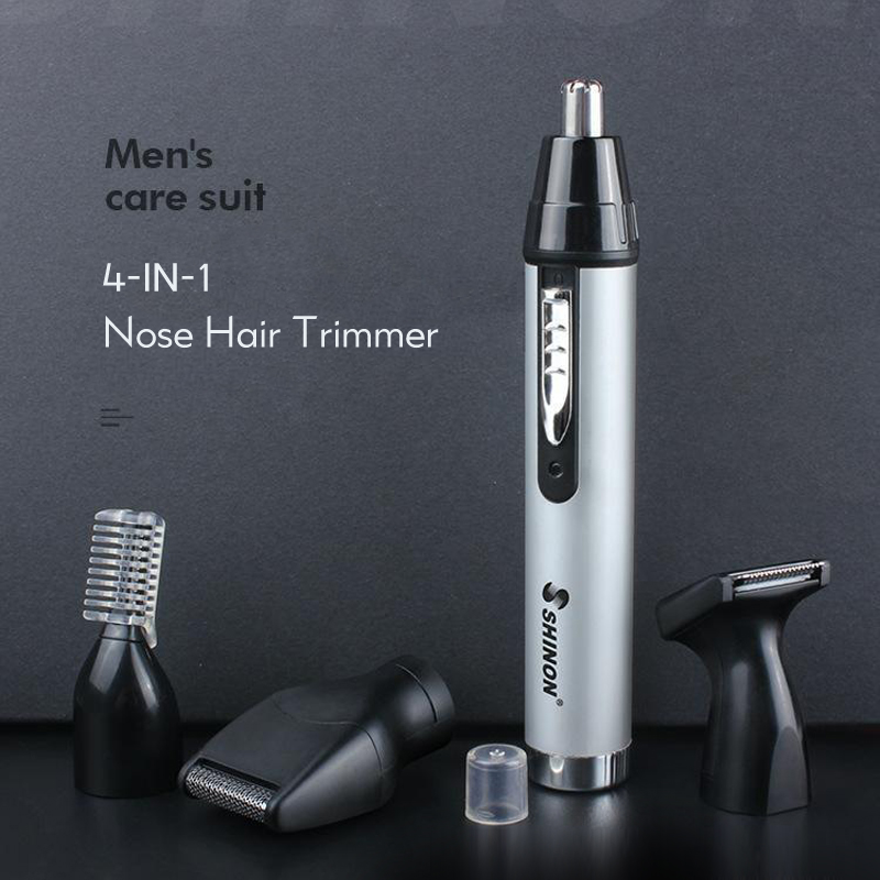 Rechargeable Nose Hair Trimmer Beard Shaver Women Eyebrow Trimmer Multifunctional 4 In 1 Electric Nose & Ear Trimmers 40D