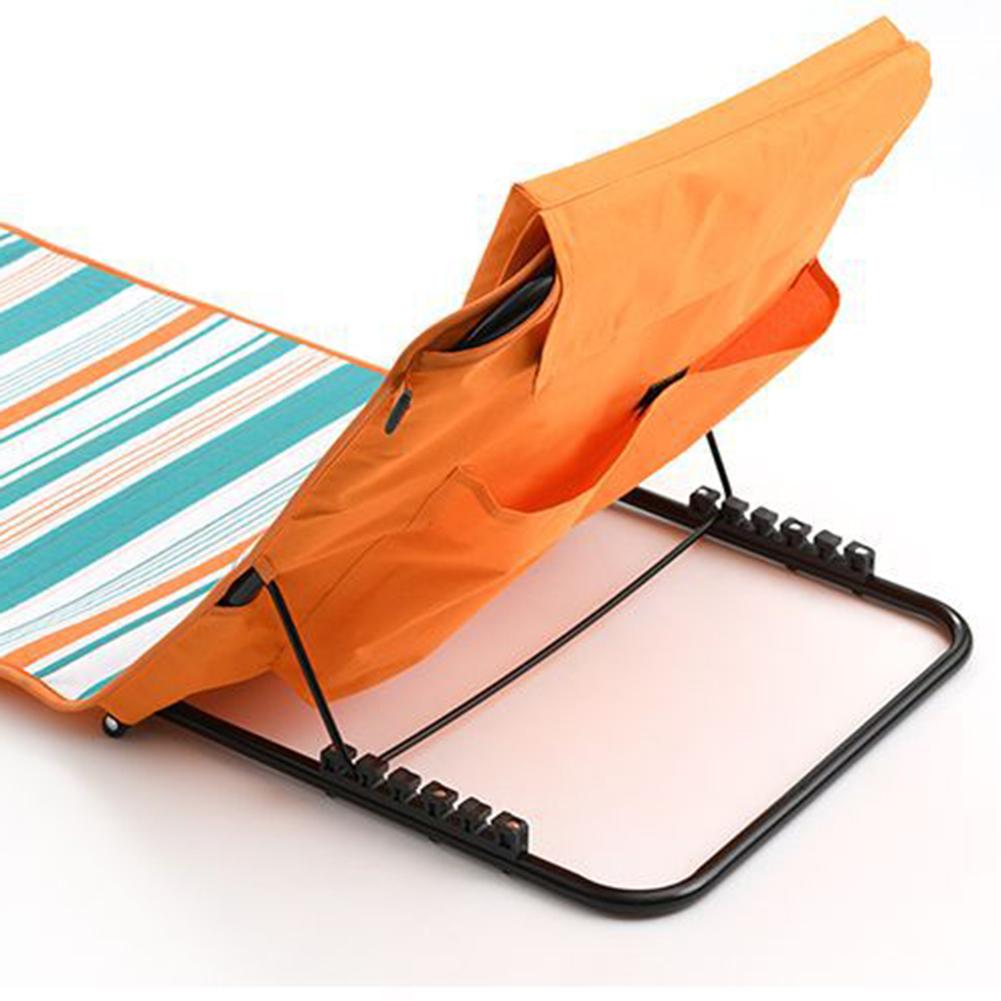 Outdoor Camping Mat Portable Waterproof Beach Mat Foldable Adjustable Backrest Lunch Break Fishing Recliner Bathing Beach Mat