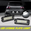 NEW 2Pcs 12V 5W LED Number License Plate Light Lamps for VW GOLF 4 6 Polo 9N for Passat Car License Plate Lights Exterior Access