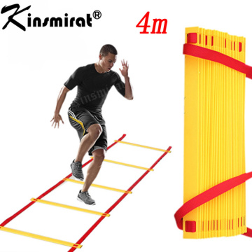 Football Fitness Feet Training 8 section 4 meters long Soccer Training Speed Agility Ladder + Carry Bag Outdoor Equipment ladder