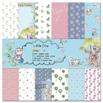 Little one style Scrapbooking paper pack of 24 sheets handmade craft paper craft Background pad