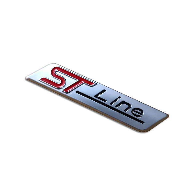 3D Styling ST-Line Emblem Car Stickers ST Line Auto Badge Doors Trunks Exterior Accessories
