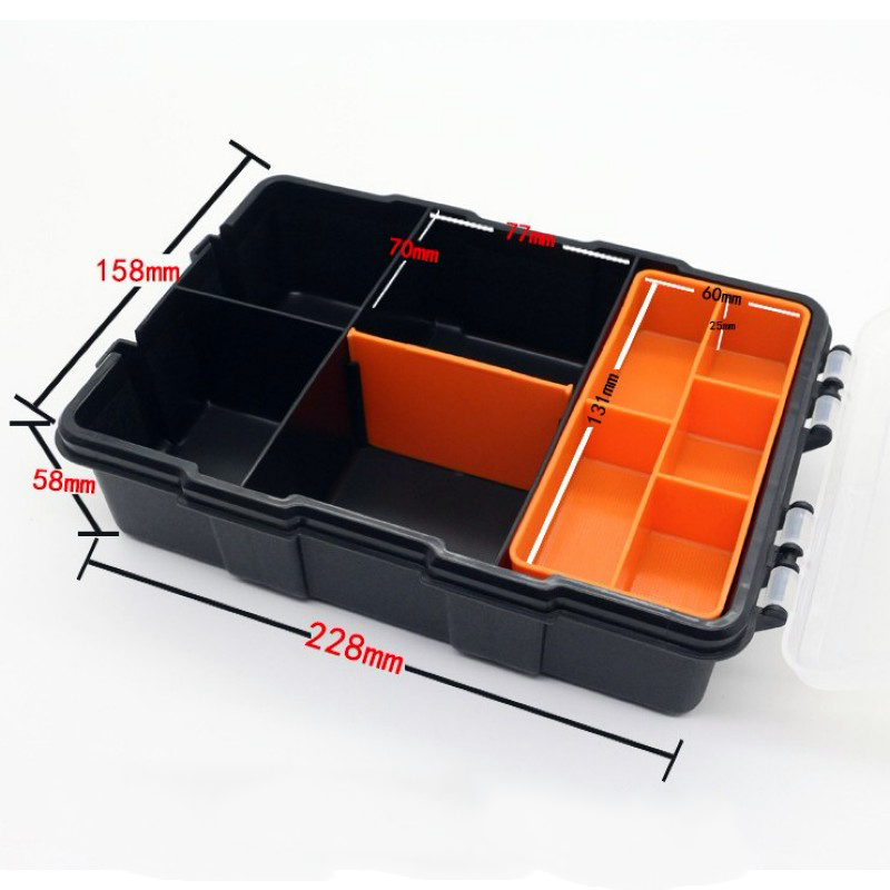 1 PCS Plastic Parts Combined Transparent Tool Case Screw Containers Component Storage Case Hardware accessories tool box