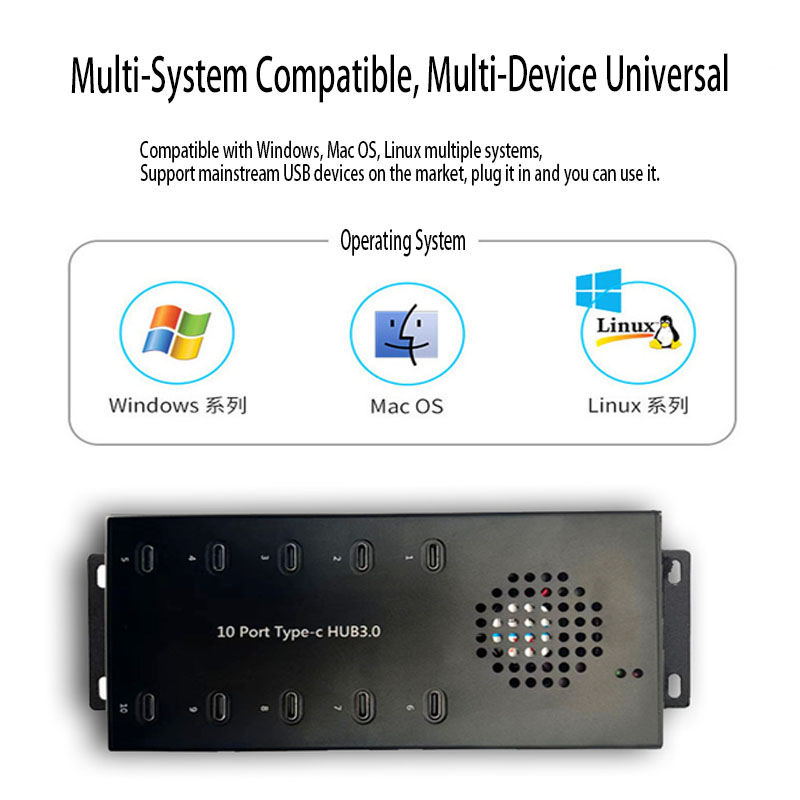High compatibility -USB3.0 Type-C hub