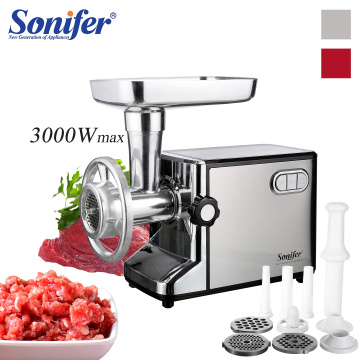 3000W Electric Meat Grinders Stainless Steel Housing Heavy Duty Grinder Home Meat Mince Sausage Stuffer Food Processor Sonifer